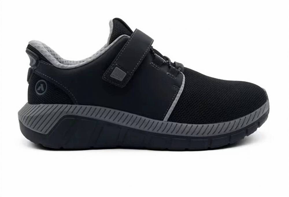 NEW ANODYNE men's no. 46 sport jogger shoes with heel assist in black grey